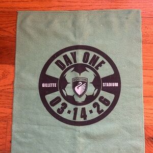 Green NWSL Day One Rally Towel, Boston legacy Women’s soccer